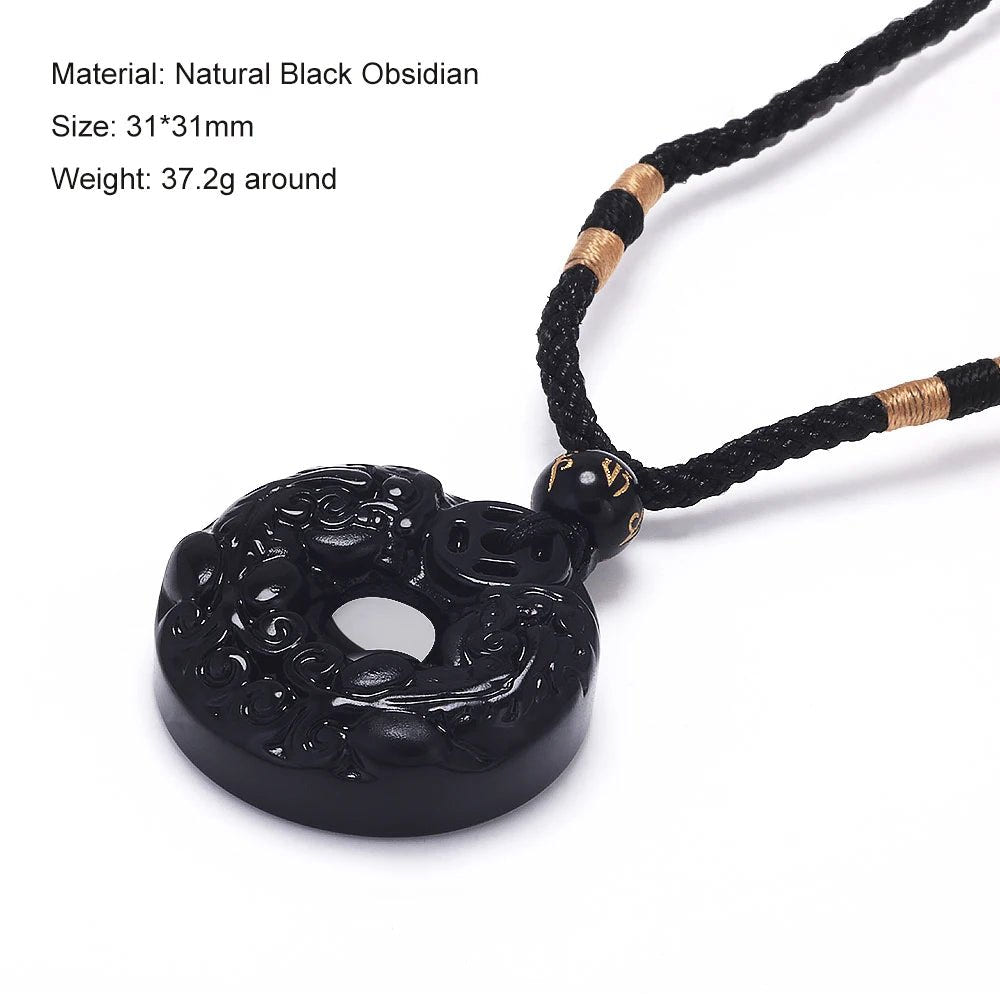 Geometric Natural Stone Pendant Necklace - ATLAS 1 - Techwear Store