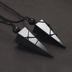 Geometric Natural Stone Pendant Necklace - ATLAS 1 - Techwear Store