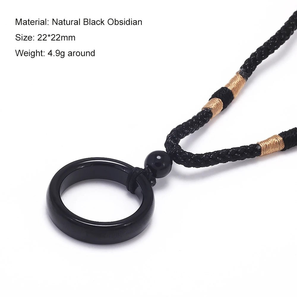 Geometric Natural Stone Pendant Necklace - ATLAS 1 - Techwear Store
