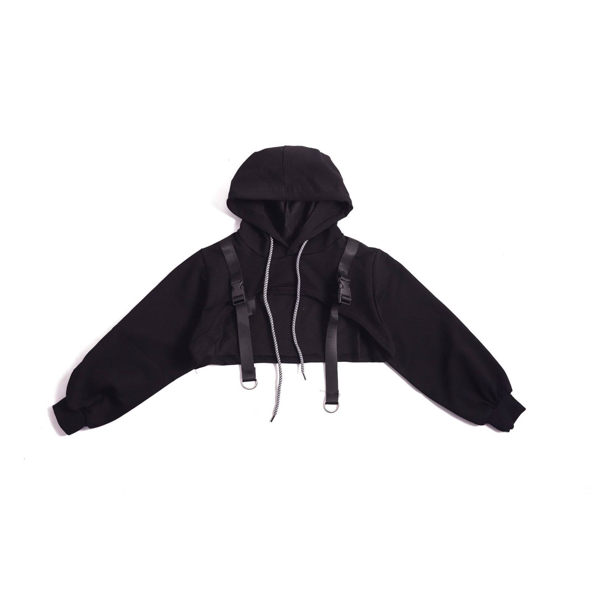 Girl's Manga Print Techwear Crop Top and Jogger Pants Set - ATLAS 1