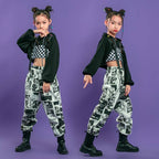 Girl's Manga Print Techwear Crop Top and Jogger Pants Set - ATLAS 1
