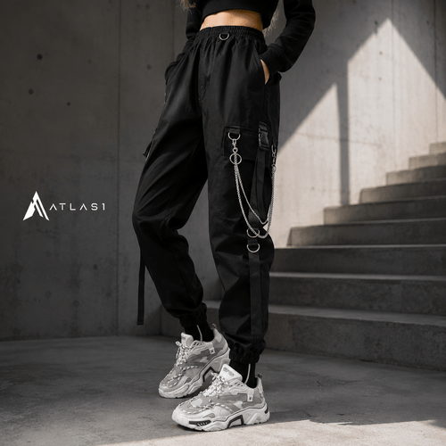 بنطال كارغو techwear غوثي للنساء