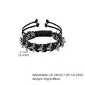 Gothic Metal Dragon Thorn Woven Rope Bracelet - ATLAS 1