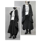 Gothic Techwear Casual Hooded Long Jacket - ATLAS 1