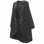 Gothic Techwear Casual Hooded Long Jacket - ATLAS 1