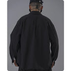 Harajuku Techwear Long Sleeve Overshirt Jacket For Men - ATLAS 1 - Techwear Store