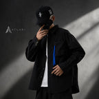 Harajuku Techwear Long Sleeve Overshirt Jacket For Men - ATLAS 1 - Techwear Store