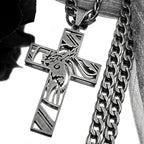 Hip Hop Jesus Cross Stainless Steel Pendant Necklace - ATLAS 1