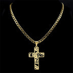 Hip Hop Jesus Cross Stainless Steel Pendant Necklace - ATLAS 1