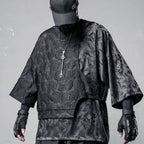 HKSH Men's Techwear Layered Short Sleeve Top - ATLAS 1