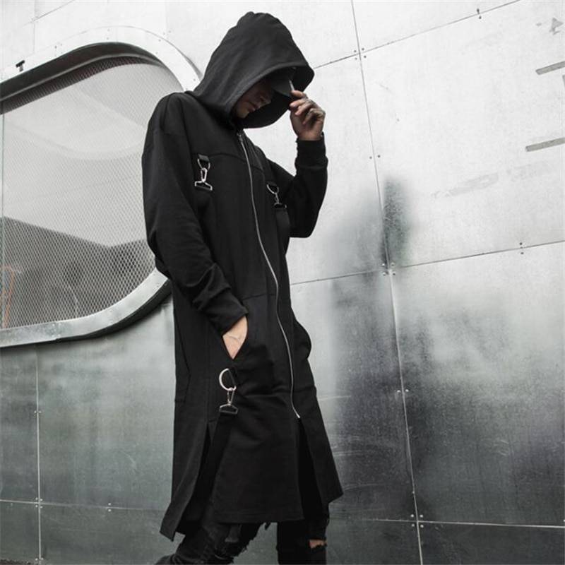 Hooded Goth Techwear Coat - ATLAS 1