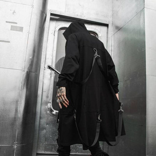 Hooded Goth Techwear Coat - ATLAS 1