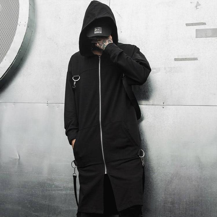 Hooded Goth Techwear Coat - ATLAS 1