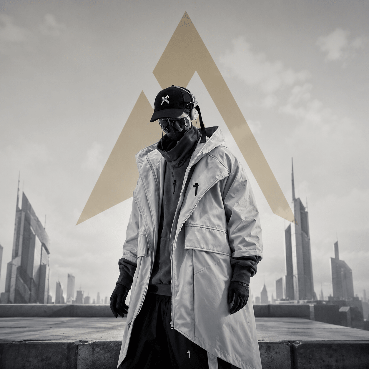Hooded Techwear Trench Coat - ATLAS 1