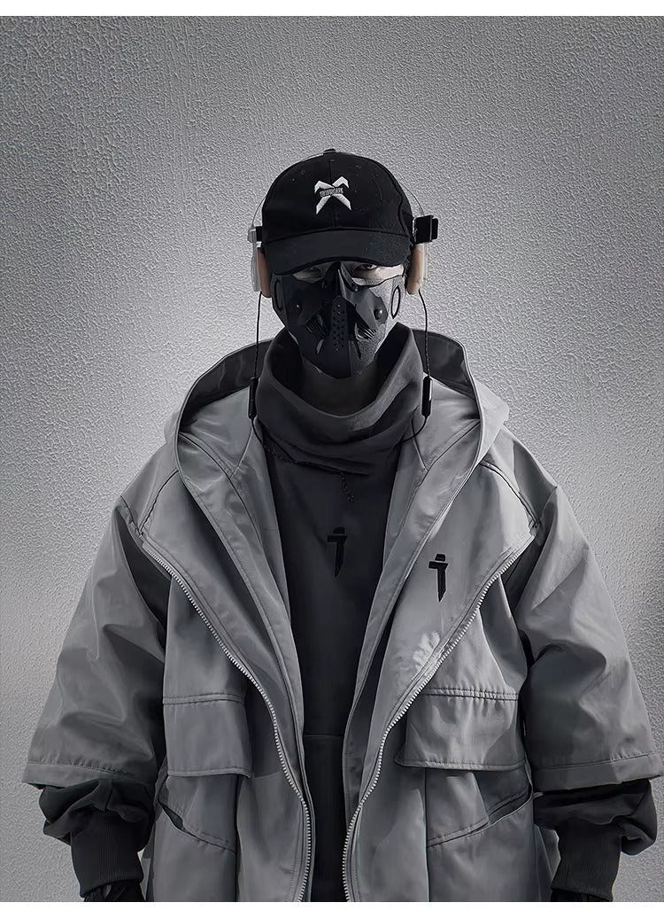 Hooded Techwear Trench Coat - ATLAS 1