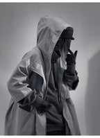 Hooded Techwear Trench Coat - ATLAS 1