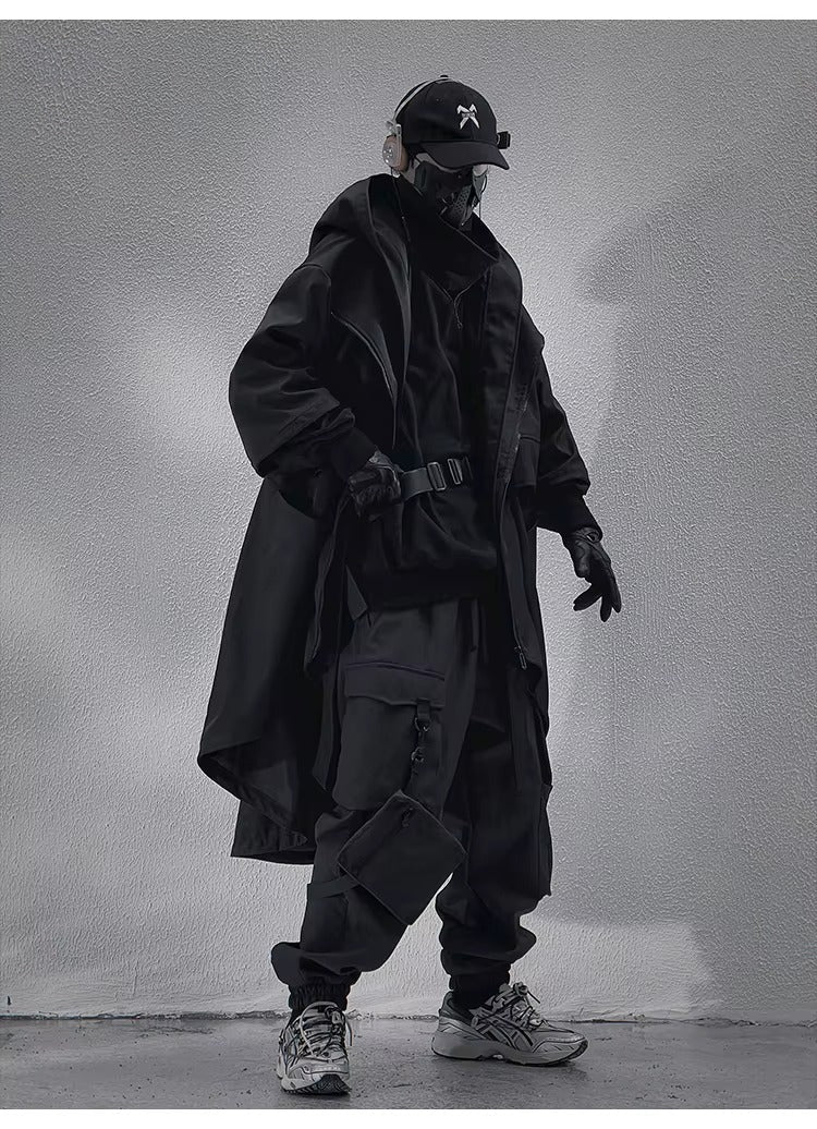 Hooded Techwear Trench Coat - ATLAS 1