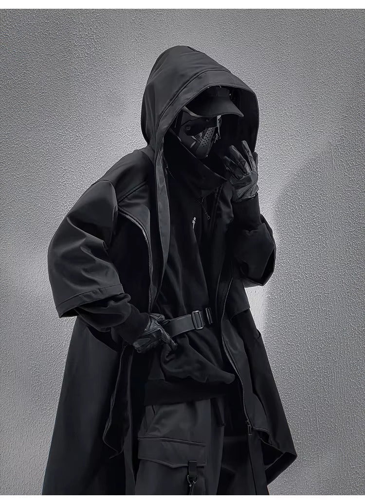 Hooded Techwear Trench Coat - ATLAS 1