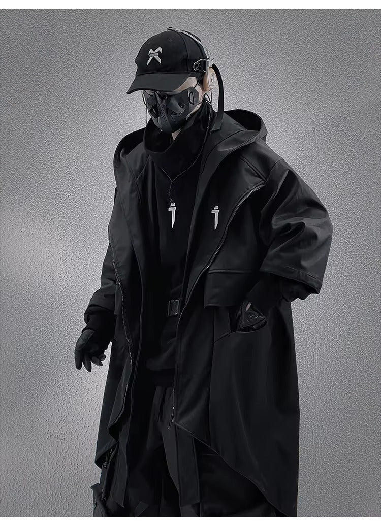 Hooded Techwear Trench Coat - ATLAS 1