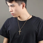 Jesus Cross Stainless Steel Pendant Necklace - ATLAS 1
