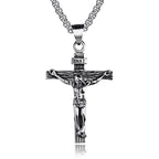 Jesus Cross Stainless Steel Pendant Necklace - ATLAS 1