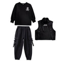 Kid's Tactical Techwear Sweatshirt and Cargo Pants Set - ATLAS 1