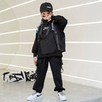 Kid's Tactical Techwear Sweatshirt and Cargo Pants Set - ATLAS 1