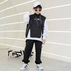 Kid's Tactical Techwear Sweatshirt and Cargo Pants Set - ATLAS 1
