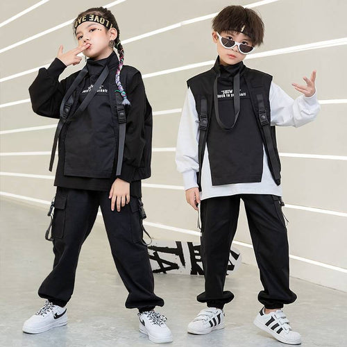 Kid's Tactical Techwear Sweatshirt and Cargo Pants Set - ATLAS 1