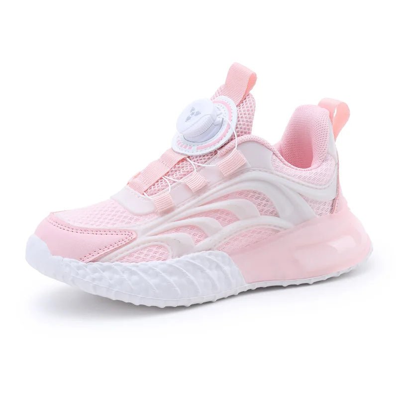 Kids Techwear Lightweight White School Sports Sneakers - ATLAS 1