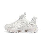Kids Techwear Lightweight White School Sports Sneakers - ATLAS 1