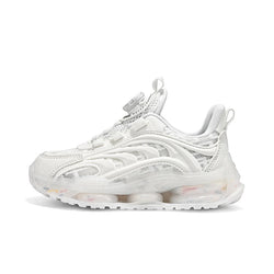 Kids Techwear Lightweight White School Sports Sneakers - ATLAS 1