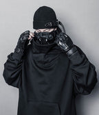Knitted Black Techwear Beanie - ATLAS 1