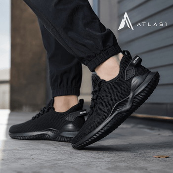 Sepatu Lari Pria Techwear Tanpa Tali