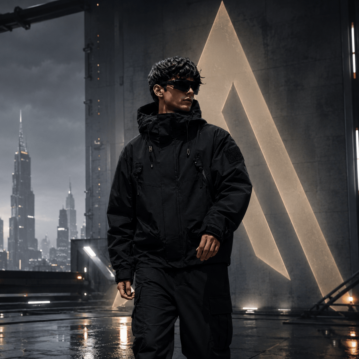 Lightweight Techwear Cargo Windbreaker Camping Jacket Unisex - ATLAS 1