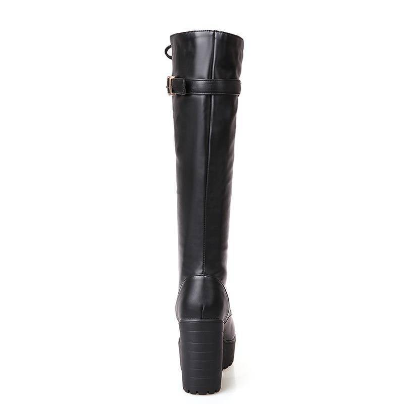 Lucy's© Women's Lace - Up Knee High Techwear Boots - ATLAS 1