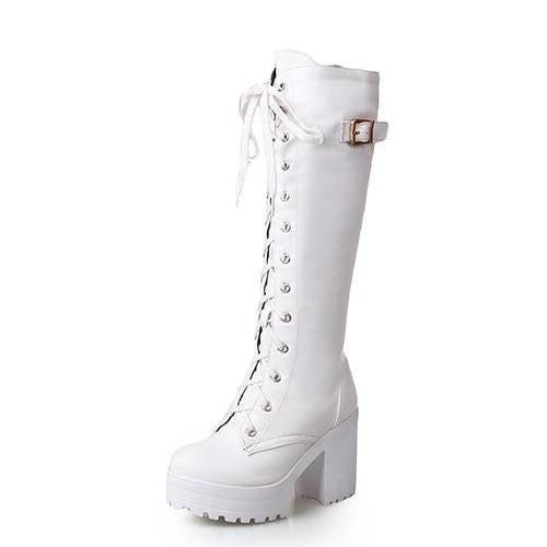 Lucy's© Women's Lace - Up Knee High Techwear Boots - ATLAS 1