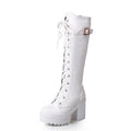 Lucy's© Women's Lace - Up Knee High Techwear Boots - ATLAS 1