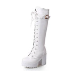 Lucy's© Women's Lace - Up Knee High Techwear Boots - ATLAS 1