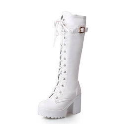 Lucy's© Women's Lace - Up Knee High Techwear Boots - ATLAS 1
