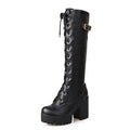 Lucy's© Women's Lace - Up Knee High Techwear Boots - ATLAS 1