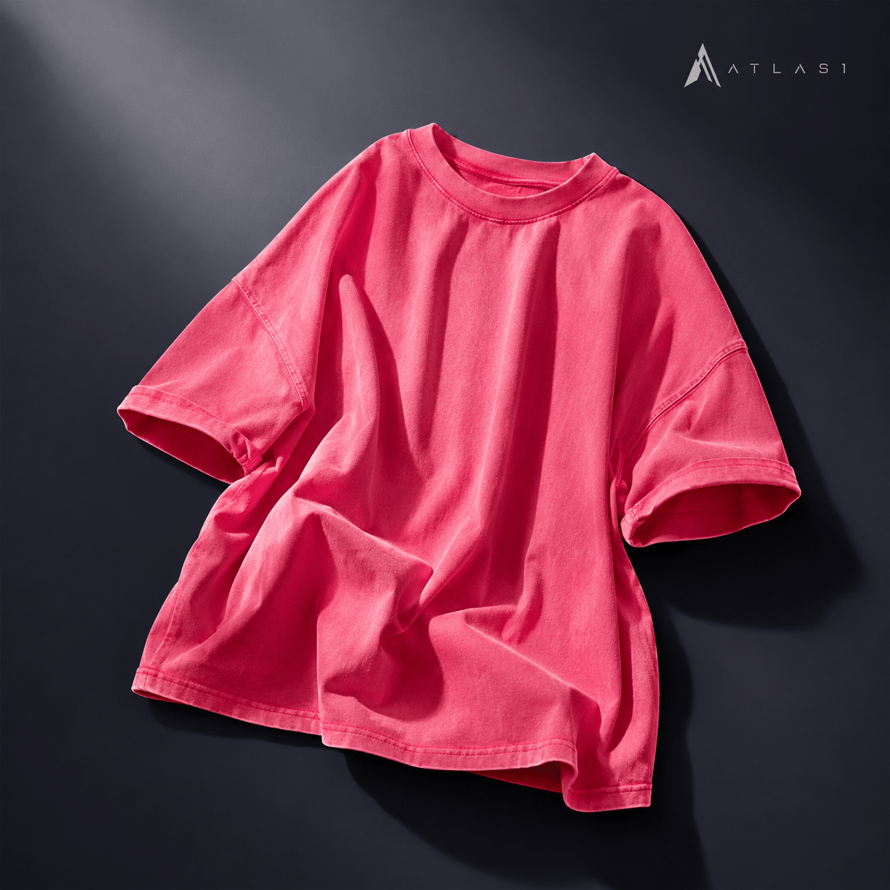 Luxury Streetwear Oversized Acid Wash Tee - ATLAS 1