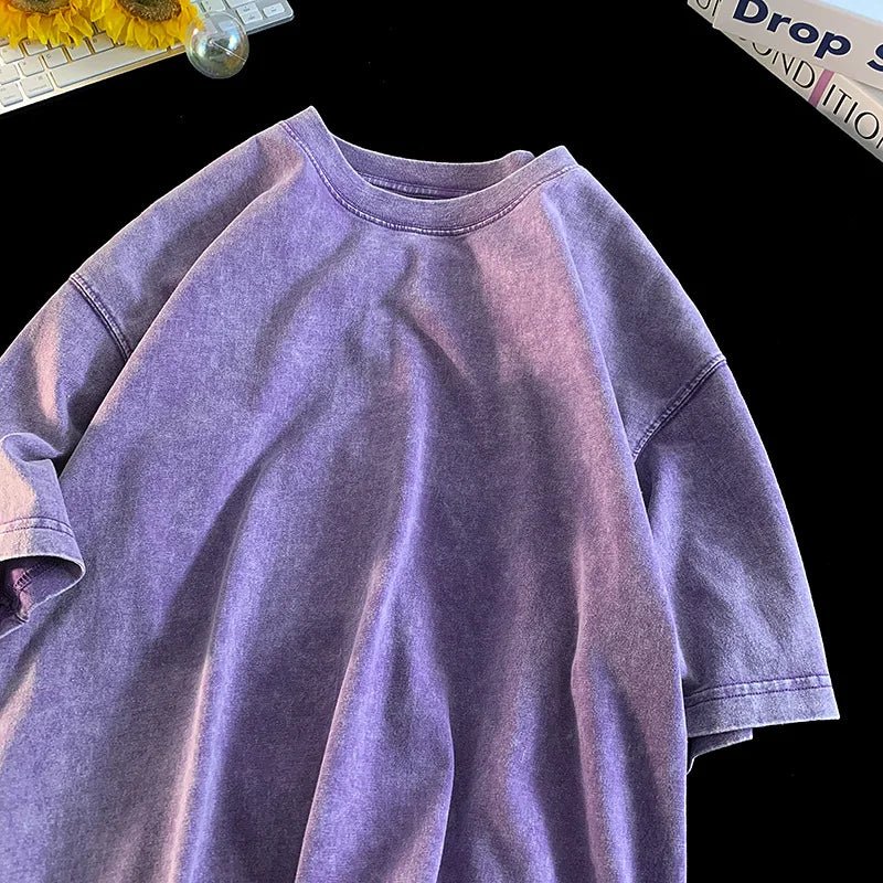 Luxury Streetwear Oversized Acid Wash Tee - ATLAS 1