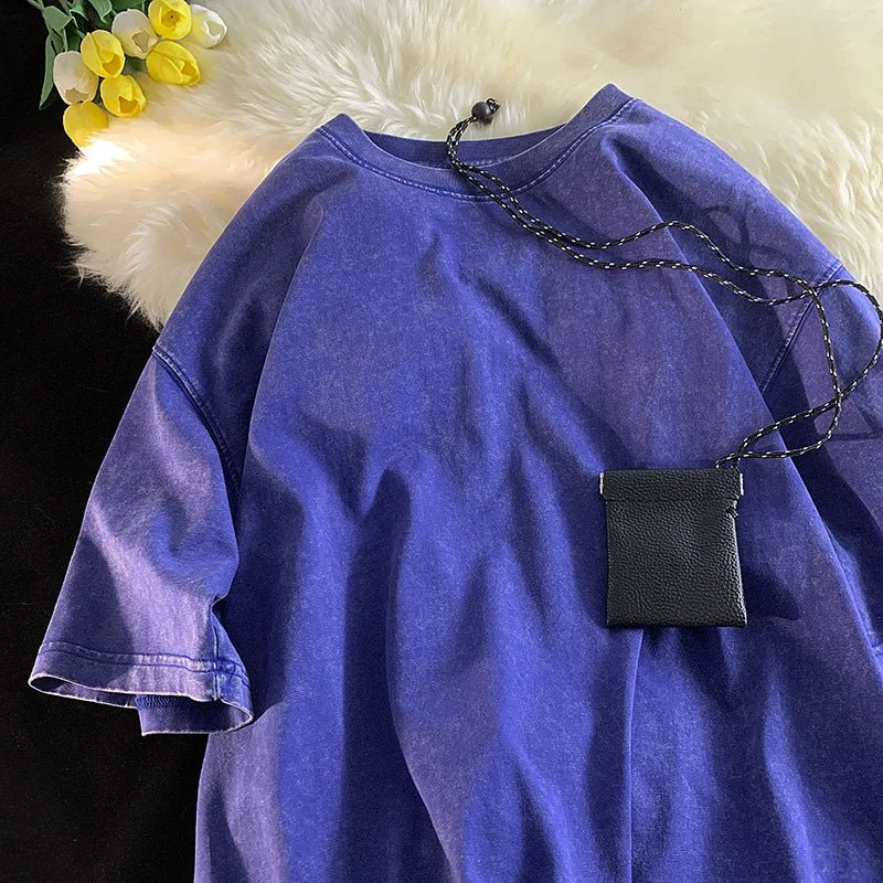 Luxury Streetwear Oversized Acid Wash Tee - ATLAS 1