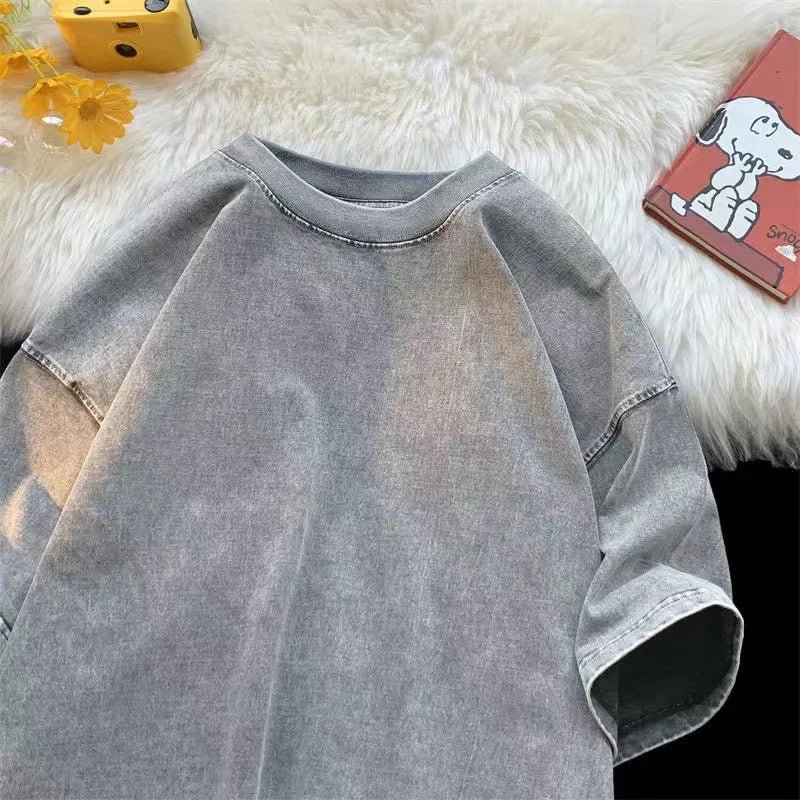 Luxury Streetwear Oversized Acid Wash Tee - ATLAS 1