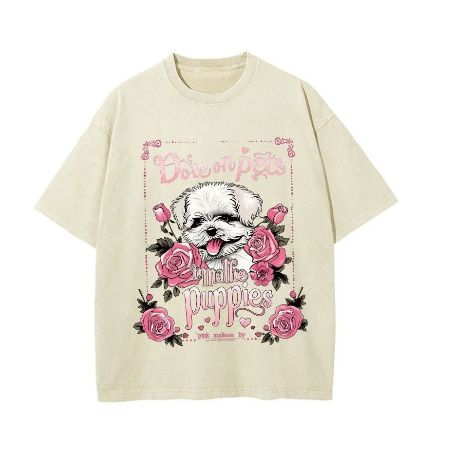Men Casual Cat Cartoon Oversized T-Shirt - ATLAS 1