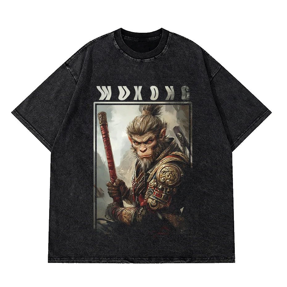 Men Casual Cat Cartoon Oversized T-Shirt - ATLAS 1