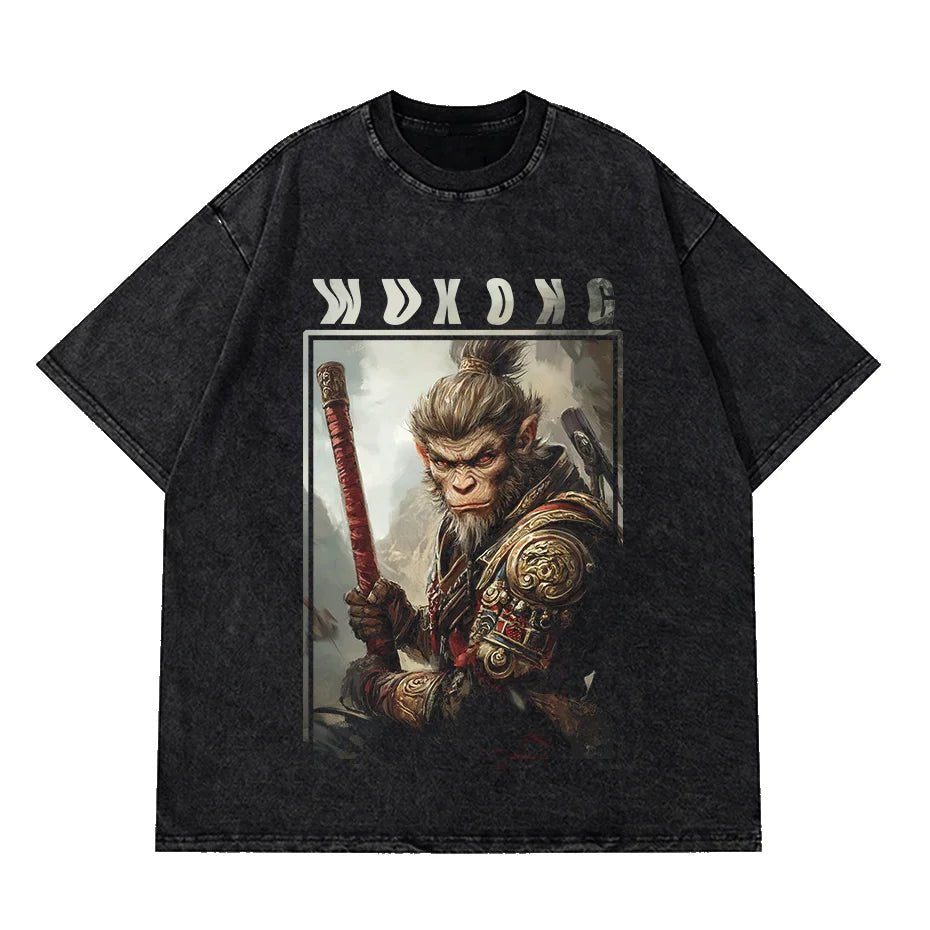 Men Casual Cat Cartoon Oversized T-Shirt - ATLAS 1