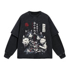 Men Casual Cat Cartoon Oversized T-Shirt - ATLAS 1