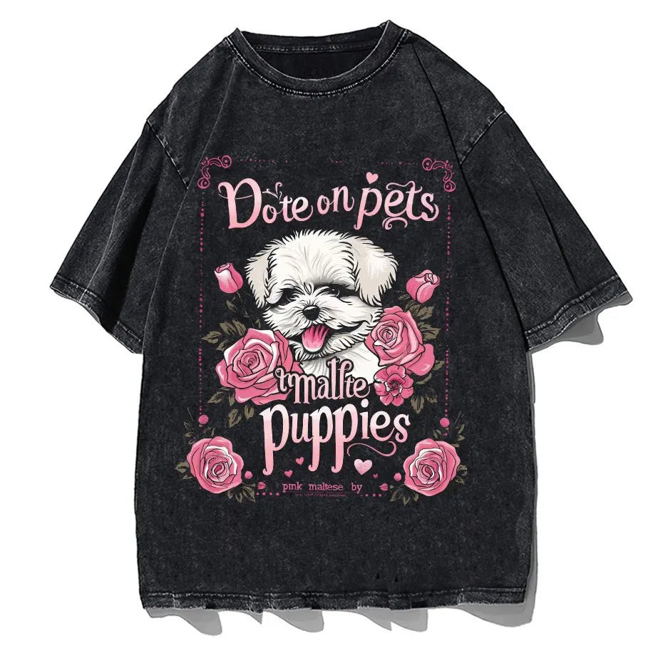 Men Casual Cat Cartoon Oversized T-Shirt - ATLAS 1